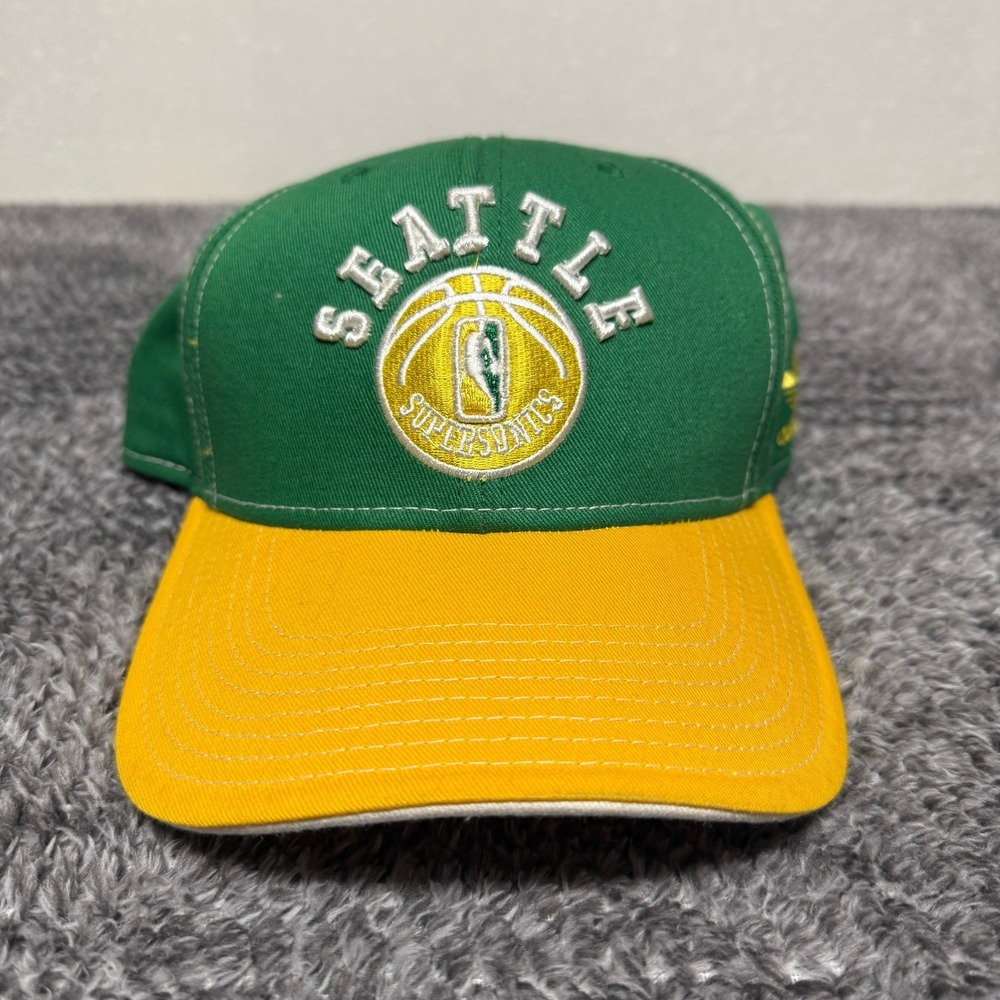 Adidas Hat‎ Cap Seattle Supersonics NBA Basketball Hardwood Classics Adjustable